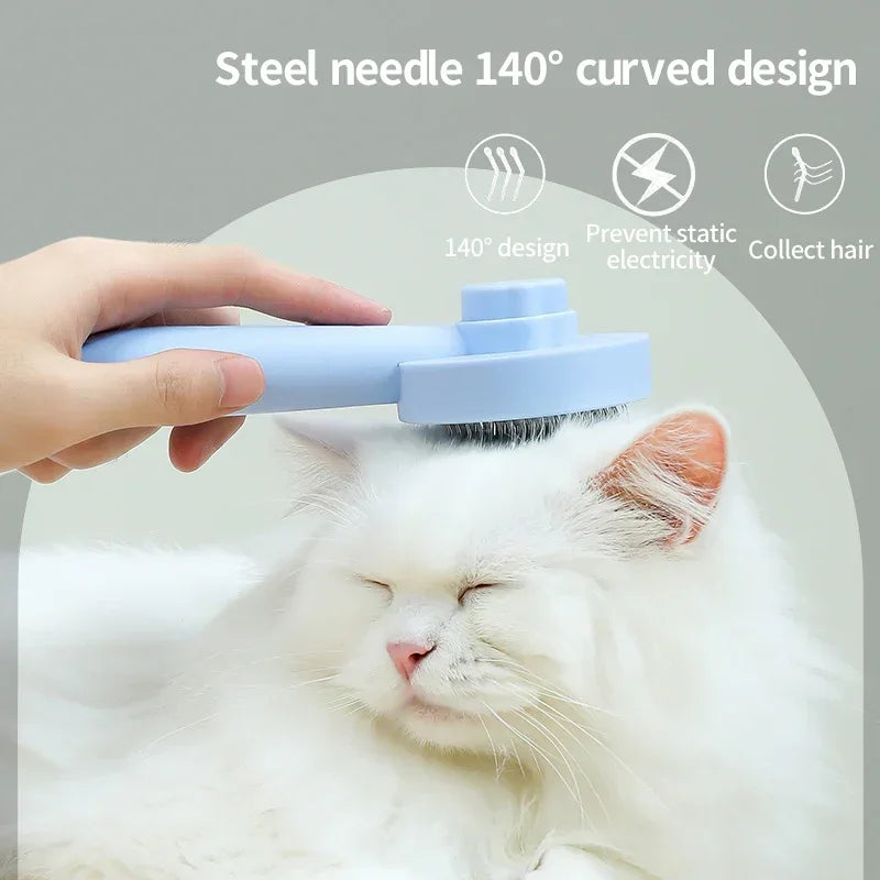 Brosse Autonettoyante 1 Clic — Chien & Chat