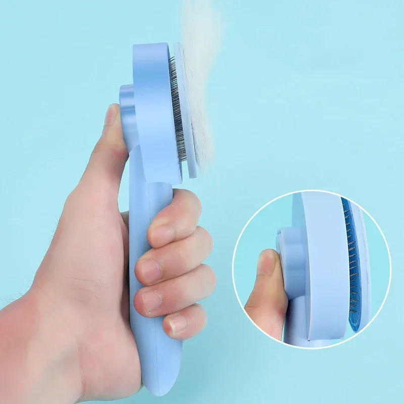 Brosse Autonettoyante 1 Clic — Chien & Chat